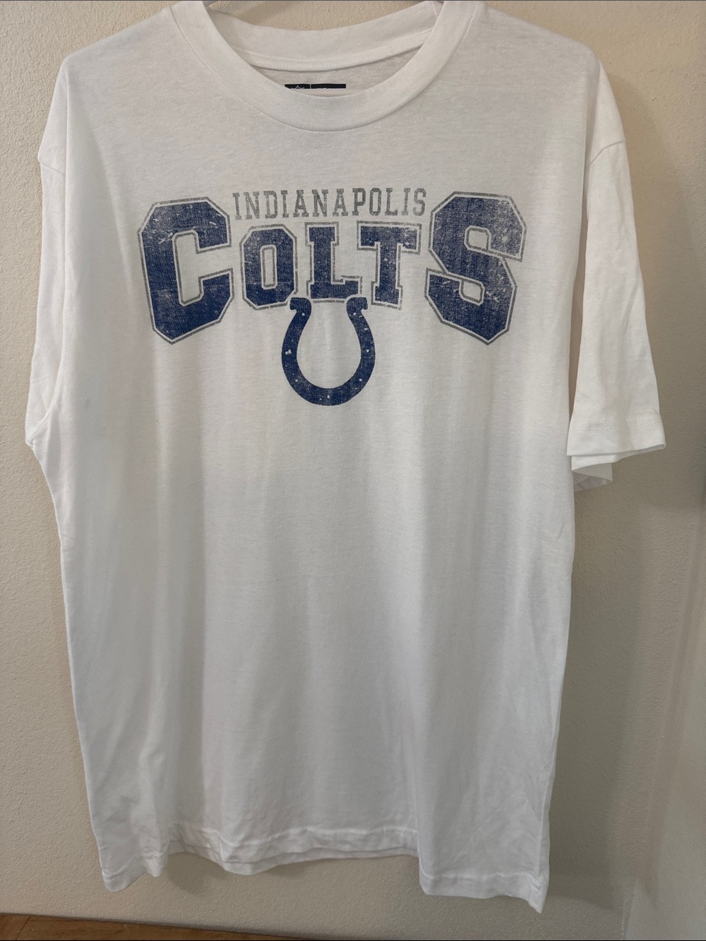 NFL Indianapolis Colts White & Blue Graphic Sleep Tee